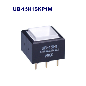 NKK Switches Illuminated pushbutton switches UB-15H1SKP1R-ACS  20pcs