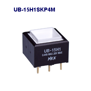 NKK Switches Illuminated pushbutton switches UB-15H1SKP4M  20pcs