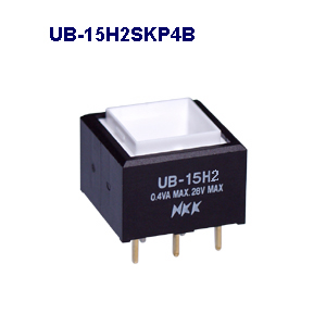 NKK Switches Illuminated pushbutton switches UB-15H2SKP4M-ANS  20pcs