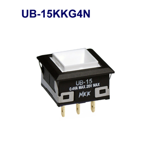 NKK Switches Pushbutton switches UB-15KKG4N  30pcs