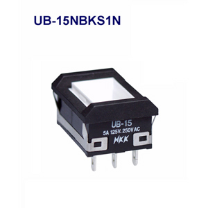 NKK Switches Pushbutton switches UB-15NBKS1N-MWS  30pcs