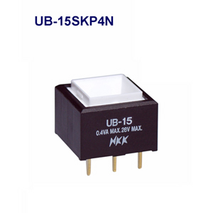 NKK Switches Pushbutton switches UB-15SKP4N-LMS  25pcs