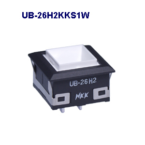 NKK Switches Illuminated pushbutton switches UB-26H2SKP1W-ANS  10pcs