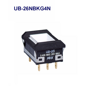 NKK Switches Pushbutton switches UB-26NBKG4N  20pcs