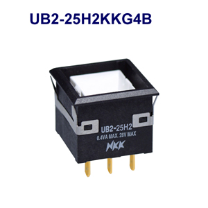 NKK Switches Illuminated pushbutton switches UB2-25H2KKG4B-ANS  10pcs