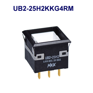 NKK Switches Illuminated pushbutton switches UB2-25H2KKG4RM  10pcs