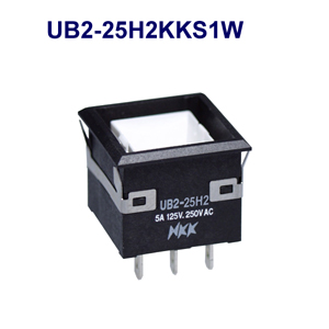 NKK Switches Illuminated pushbutton switches UB2-25H2KKS1W-CNS  10pcs