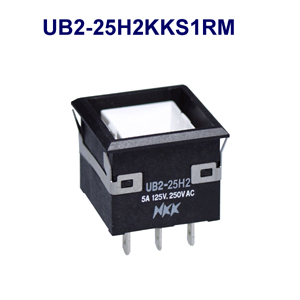 NKK Switches Illuminated pushbutton switches UB2-25H2KKS1W  10pcs