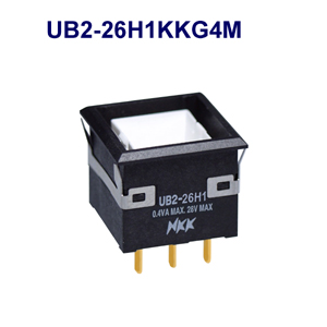NKK Switches Illuminated pushbutton switches UB2-26H1KKG4R-BNS  13pcs