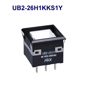NKK Switches Illuminated pushbutton switches UB2-26H1KKS1M-CMS  10pcs