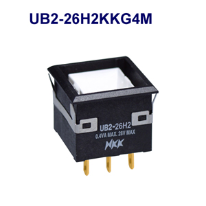 NKK Switches Illuminated pushbutton switches UB2-26H2KKG4RM  10pcs