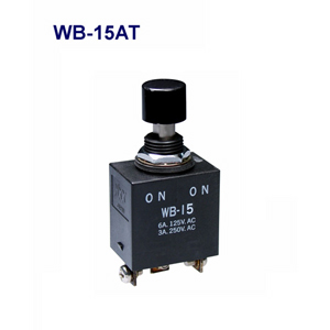 NKK Switches Pushbutton switches WB-15AT  15pcs