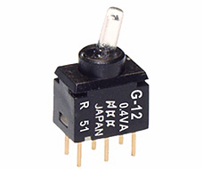 NKK Switches Illuminated toggle switches G-12CPR  40pcs