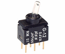 NKK Switches Illuminated toggle switches G-12CPRM  40pcs