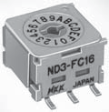 NKK Switches Rotary code switches ND3-FC16P  60pcs