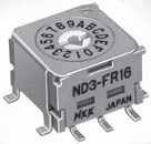NKK Switches Rotary code switches ND3-FR16B  60pcs