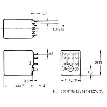 Omron General purpose relays MY3-02 DC24  50pcs