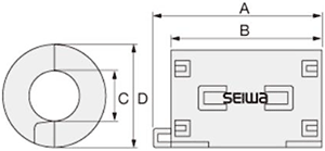 Dimensions of ER04SRXA