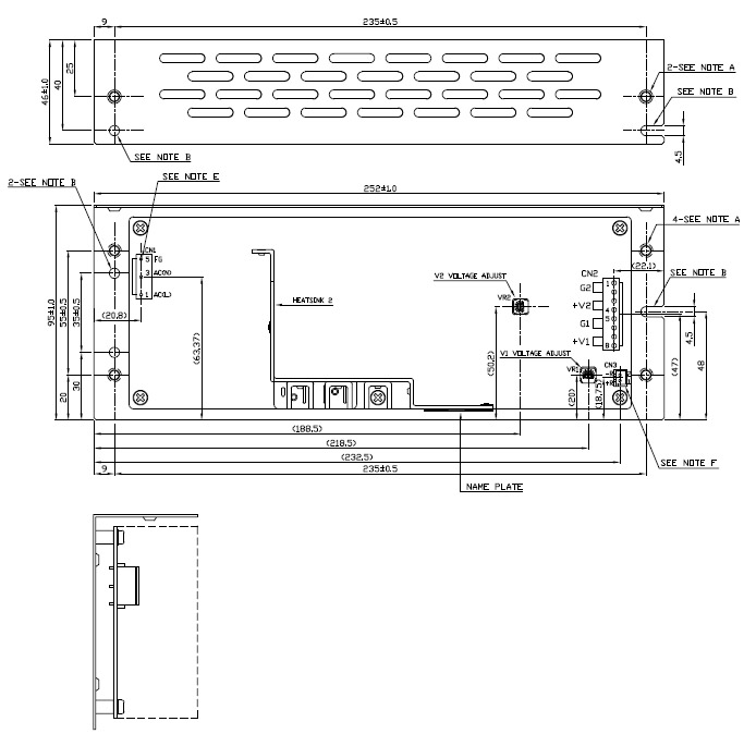 Dimension_tdklambda_ZWD150PAF_JL.