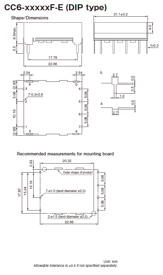 Dimension_tdklambda_cc6_F.