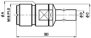 Dimensions of MJ-X jack